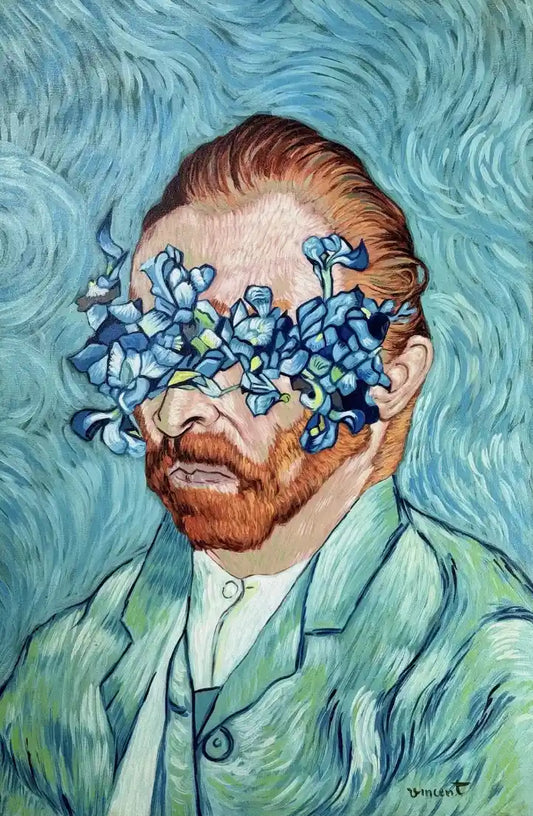 art-surréalisme-portrait-van gogh-peinture-huile sur toile