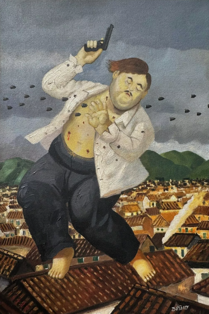 art-portrait-masculin-surréalisme-homme-peinture-huile-toile