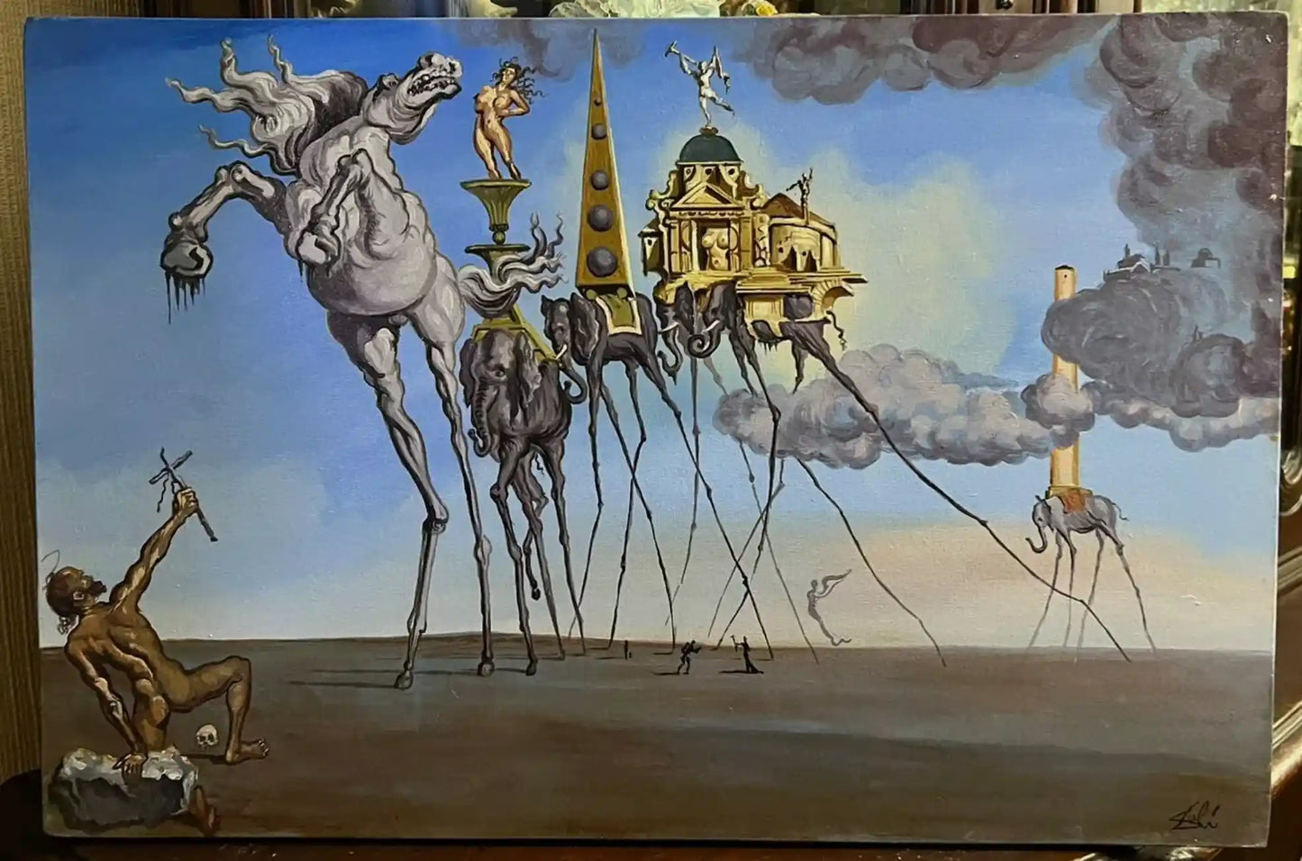 art-surréaliste-personnage-peinture huile toile