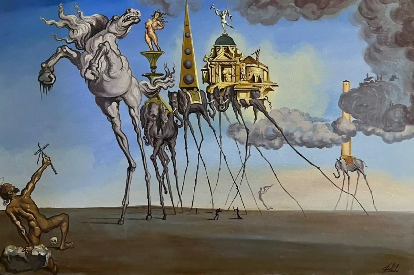 art-surréaliste-personnage-peinture huile toile