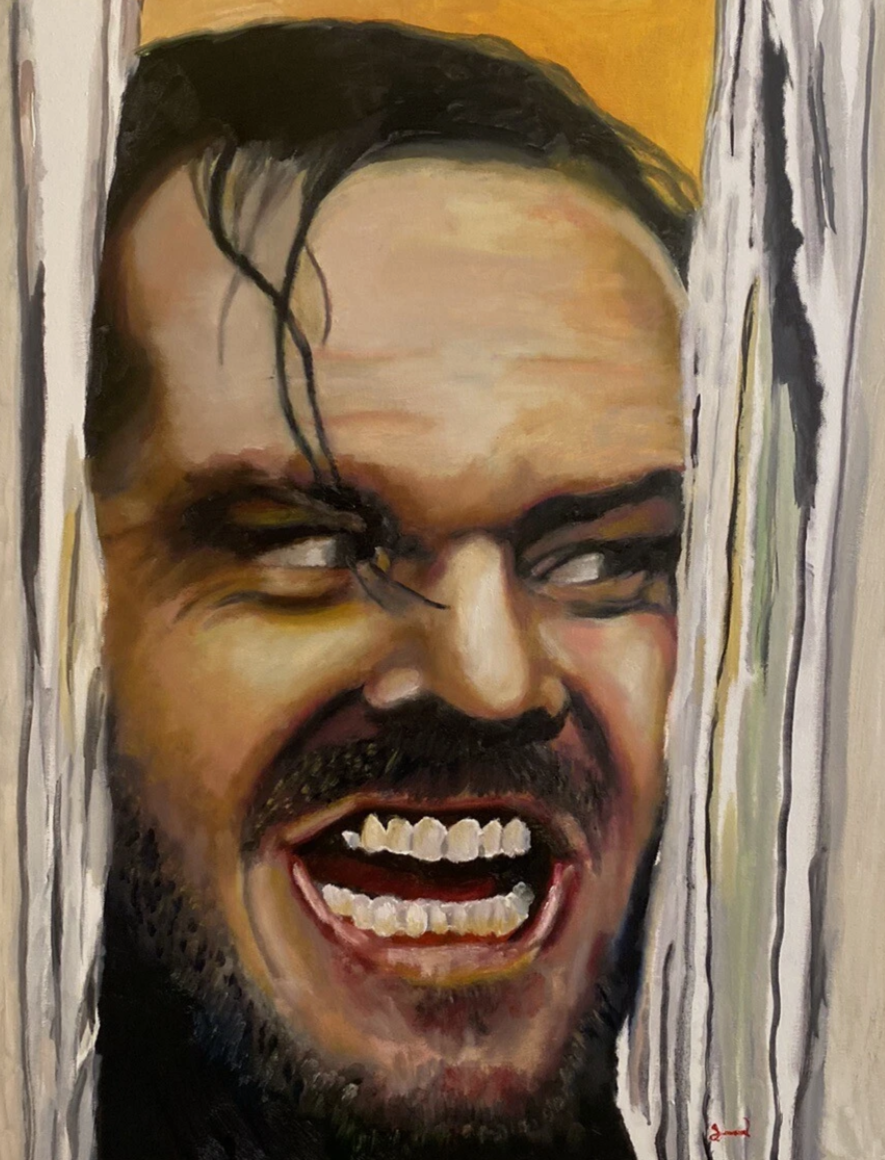 art-decoration-tableau-peinture-huile-toile-Le brillant Stephen King Kubrick