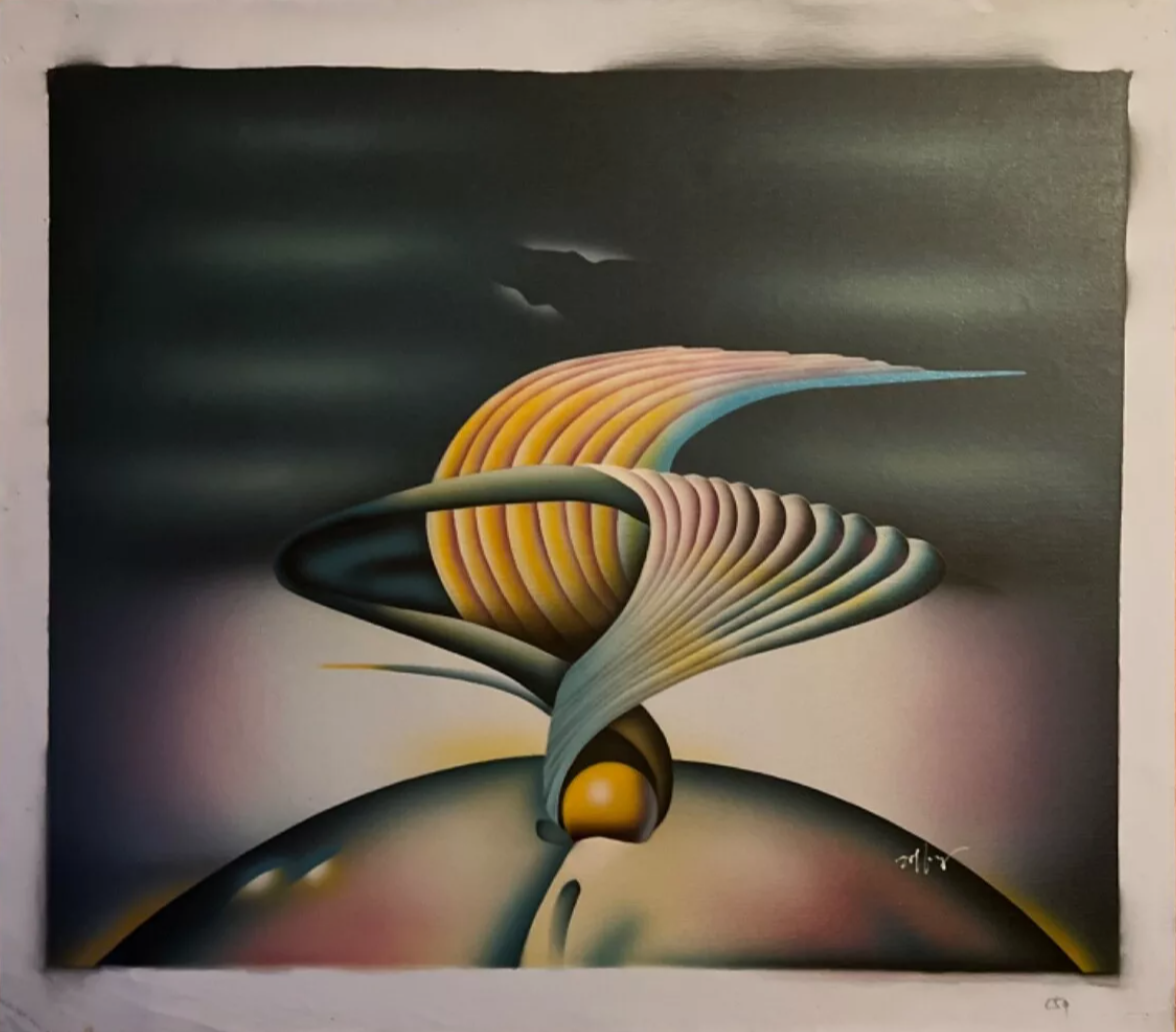 Timing Space - peinture à l'huile originale sur toile