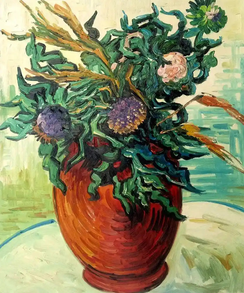 art-nature-morte-fleurs-vase-peinture-huile-toile