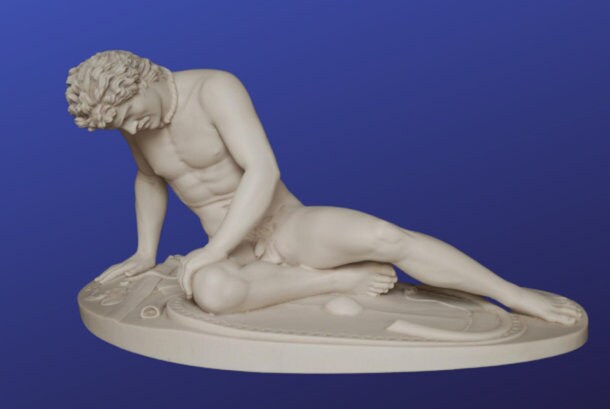 Figure of the dying Gaul W: 56cm (22")