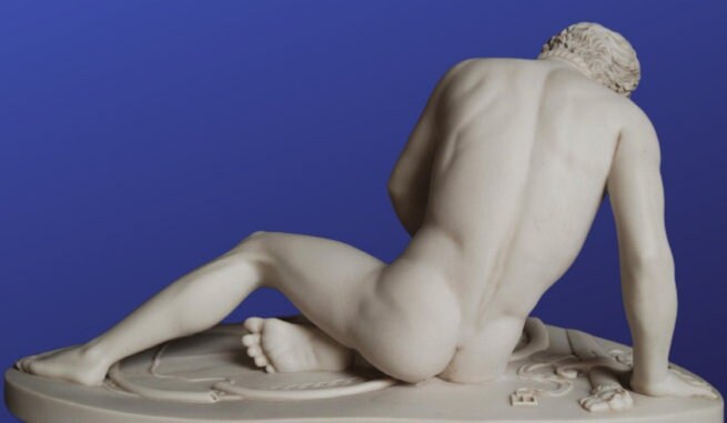 Figure of the dying Gaul W: 56cm (22")