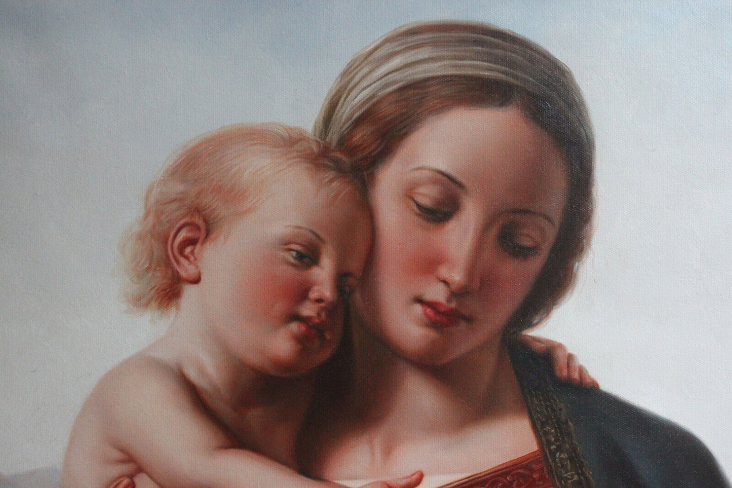 Repro Franz Ittenbach - Vierge et Enfant Repro peinture à l'huile sur toile