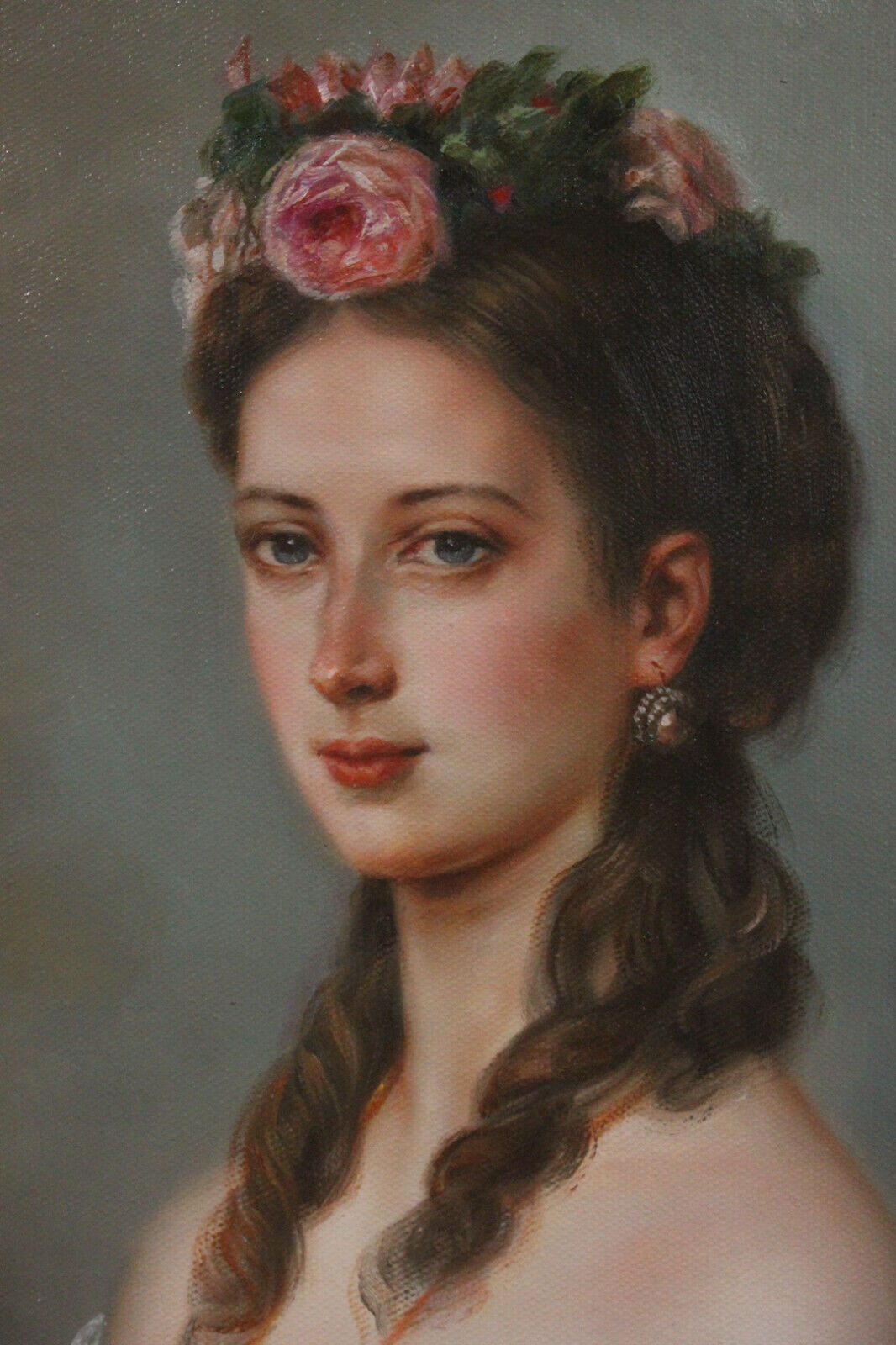 Reproduction peinture à l'huile Winterhalter ALexandra du Danemark