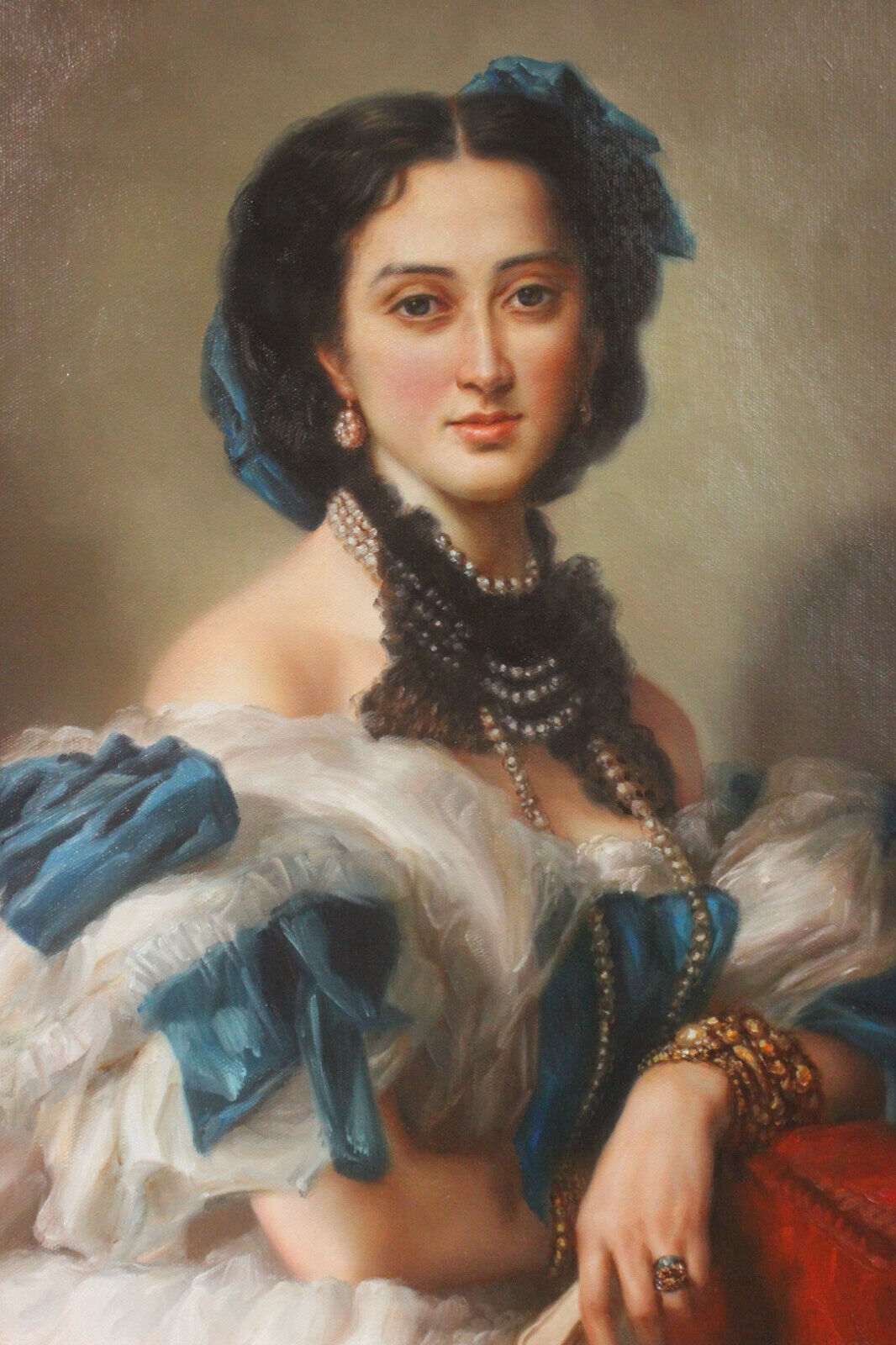 Peinture à l'huile sur toile - comtesse Varvara Alekseyevna Musina Pushkina