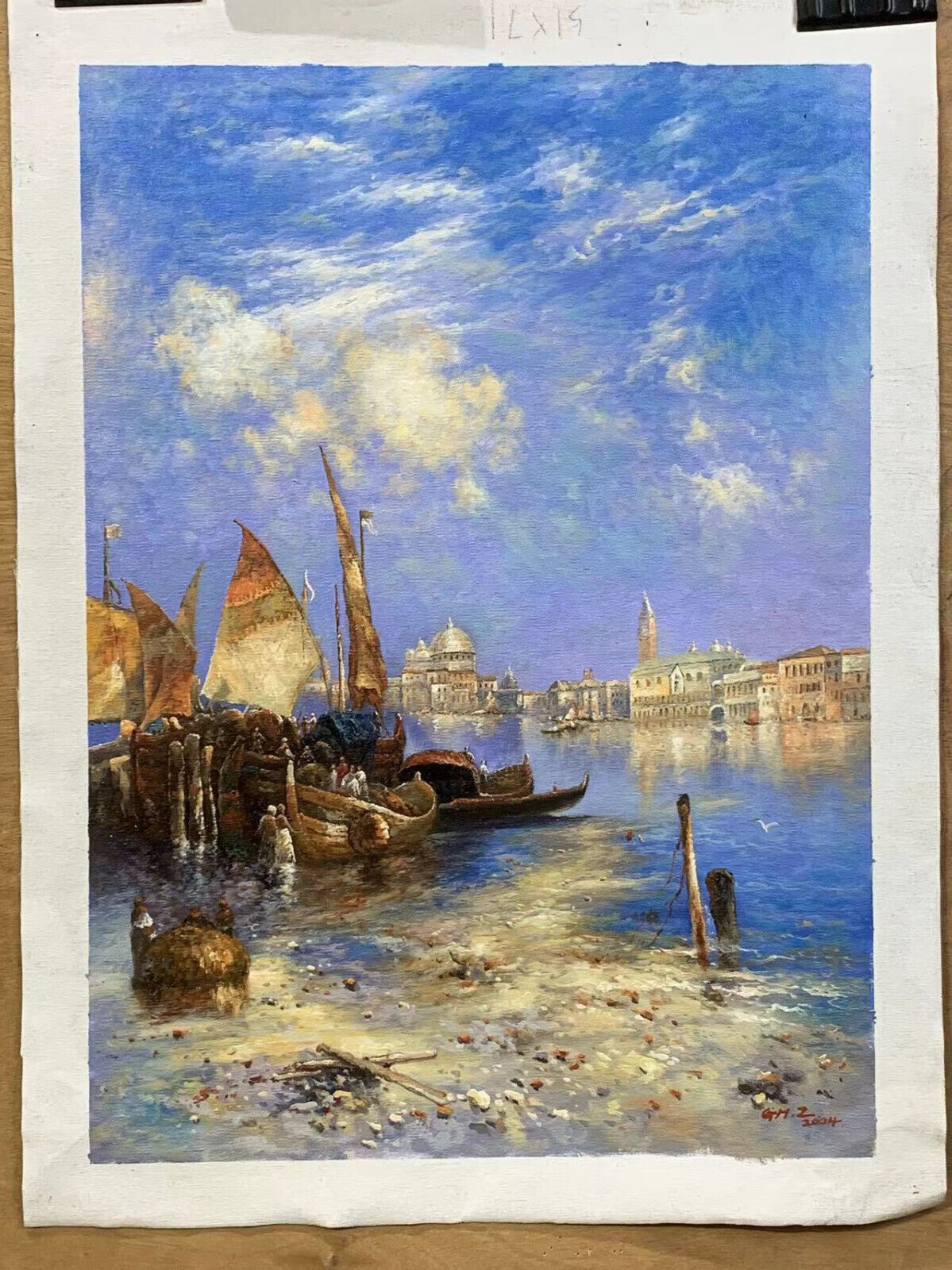 Reproduction Thomas Moran paysage Venise Scénario peinture à l'huile sur toile