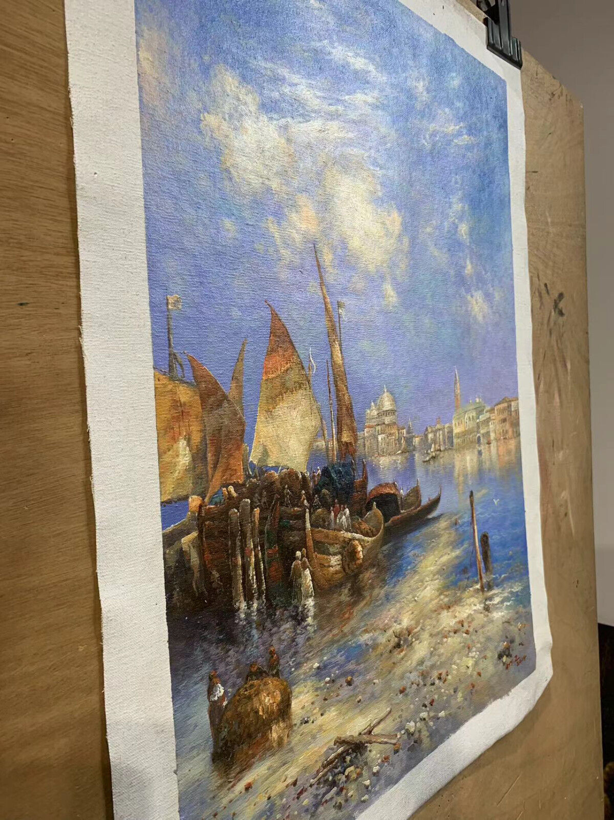 Reproduction Thomas Moran paysage Venise Scénario peinture à l'huile sur toile