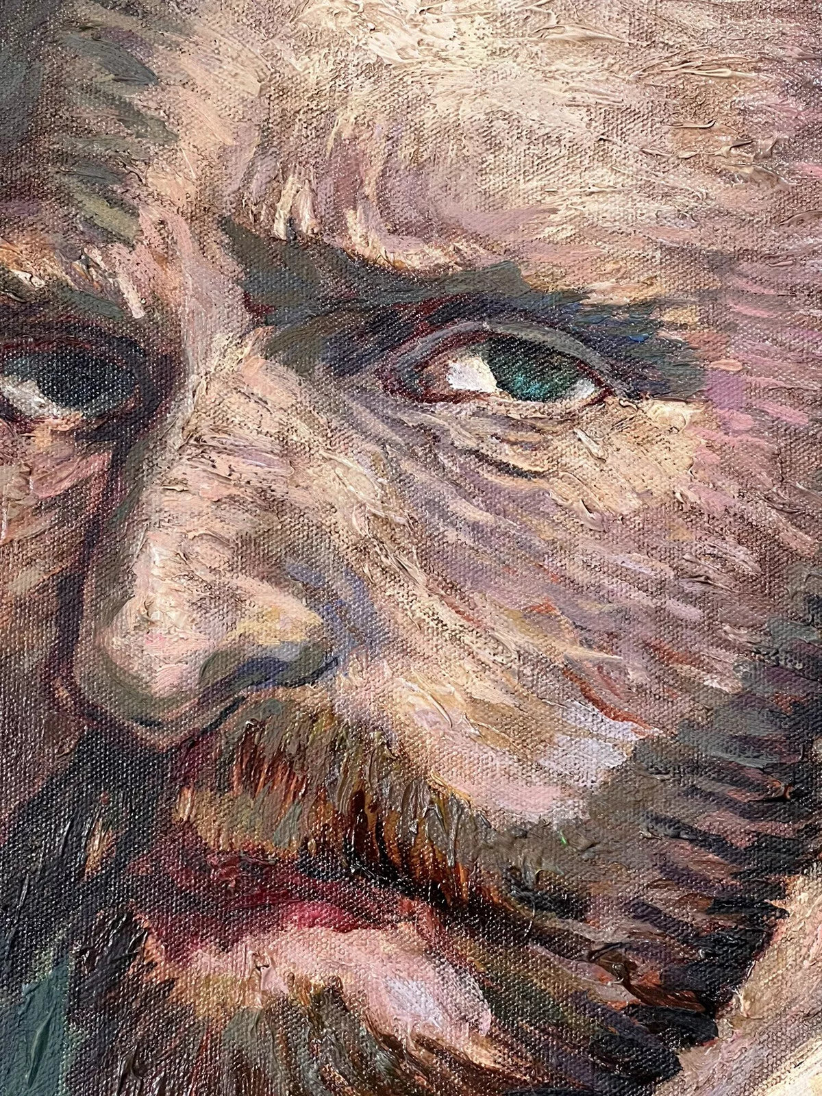 art-portrait-inspriration-van gogh-peinture-huile sur toile