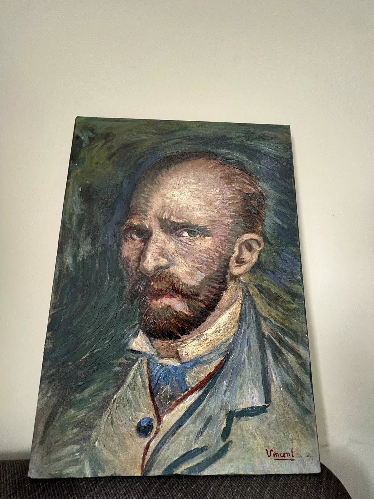 art-portrait-inspriration-van gogh-peinture-huile sur toile