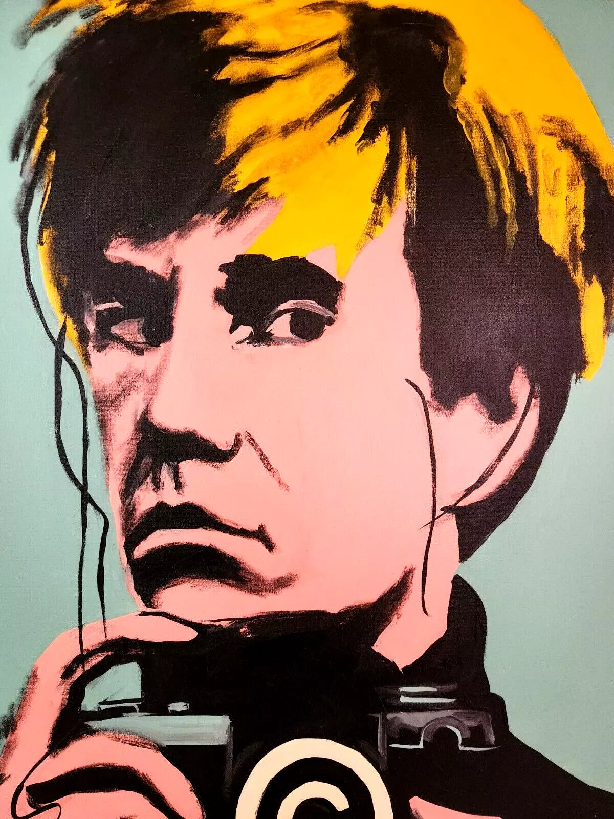 pop art-portrait-ANDY WARHOL-peinture-huile-toile