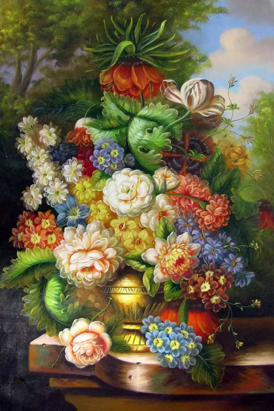 art-nature-morte-bouquet-fleurs-vase-peinture-huile-toile