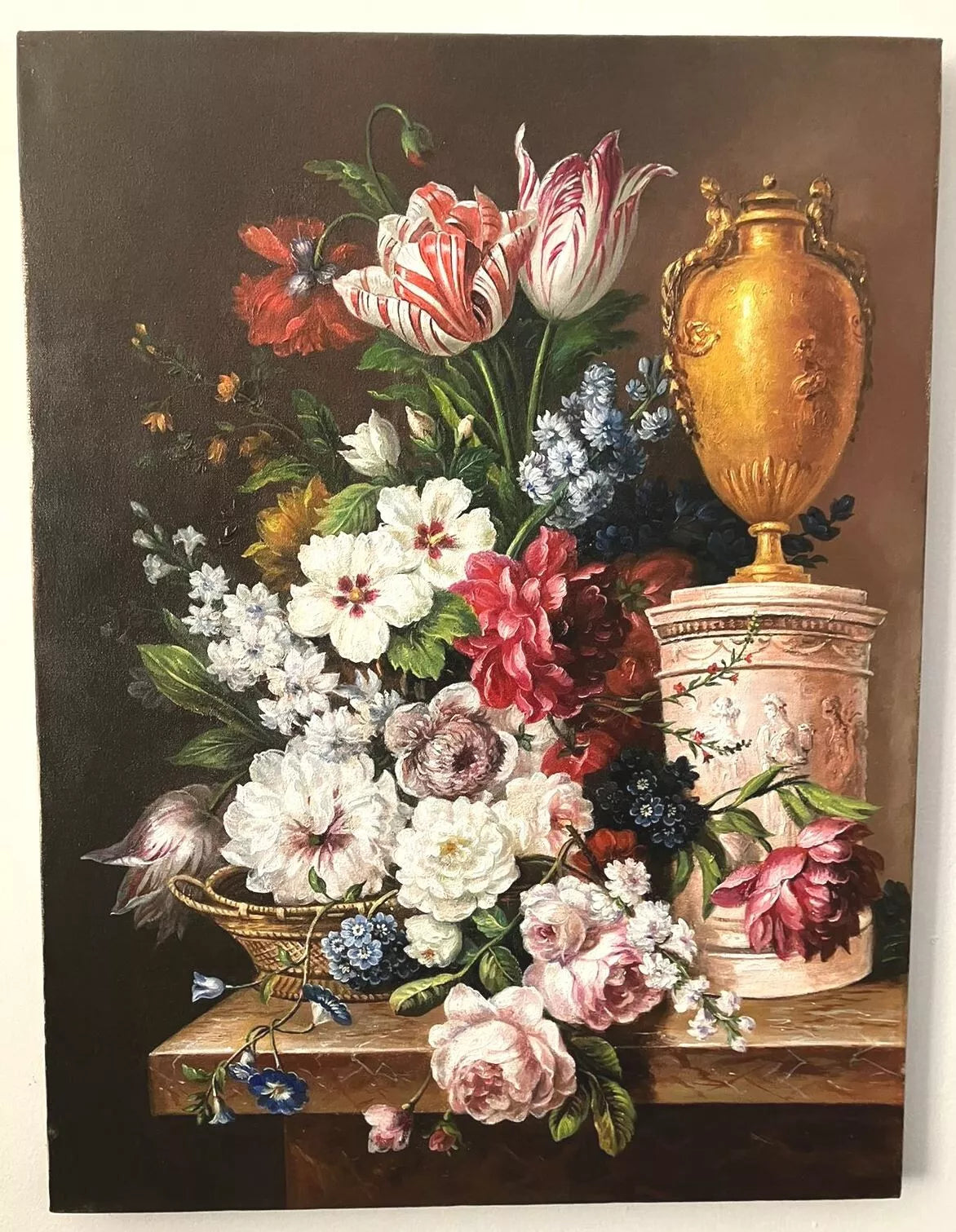 art-nature-morte-bouquet-fleurs-vase-peinture-huile-toile