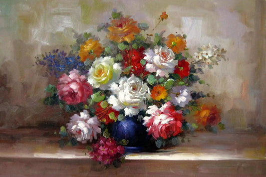 art-nature-morte-bouquet-fleurs-vase-peinture-huile-toile