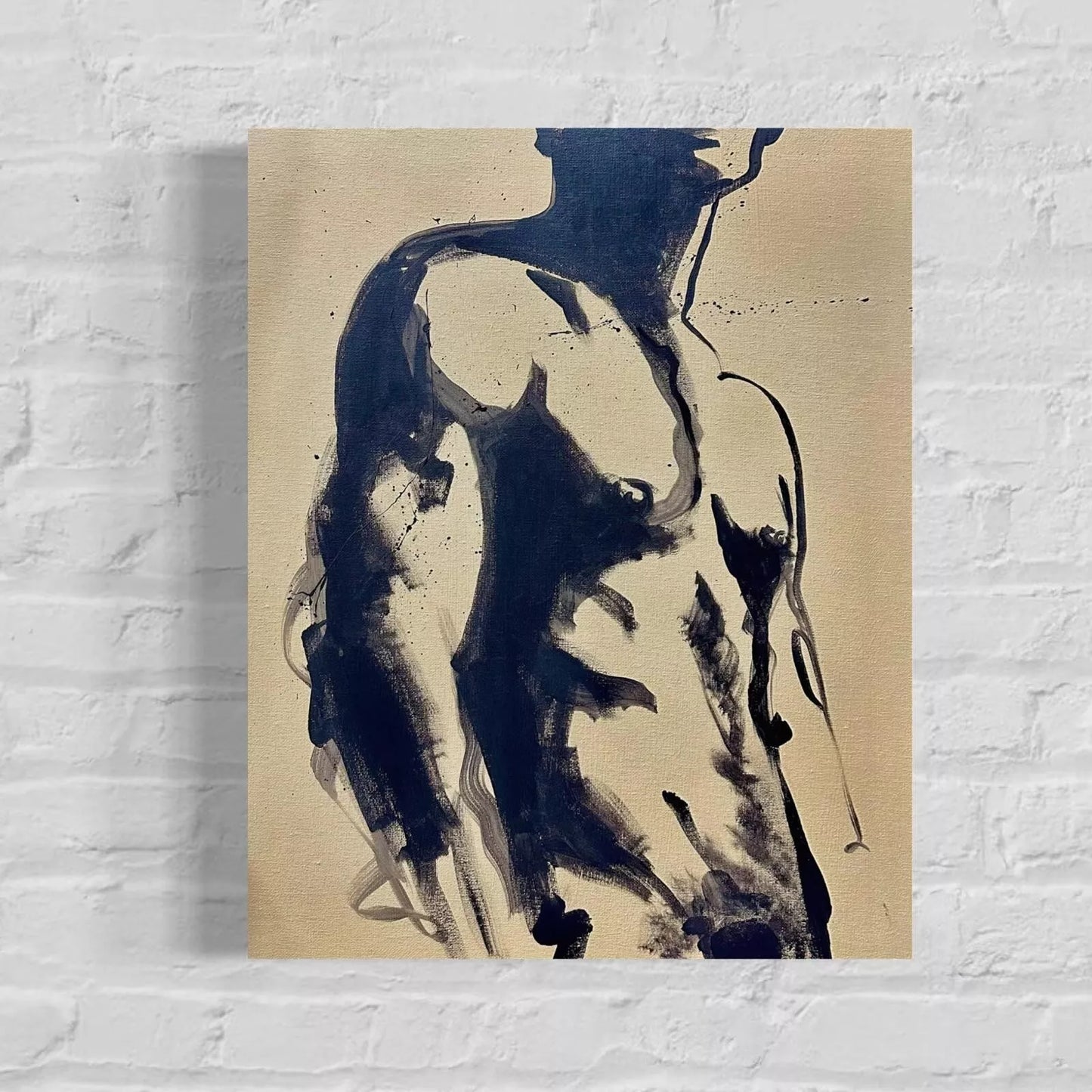 art-moderne-nu-masculin-homme-peinture-originale-huile-toile