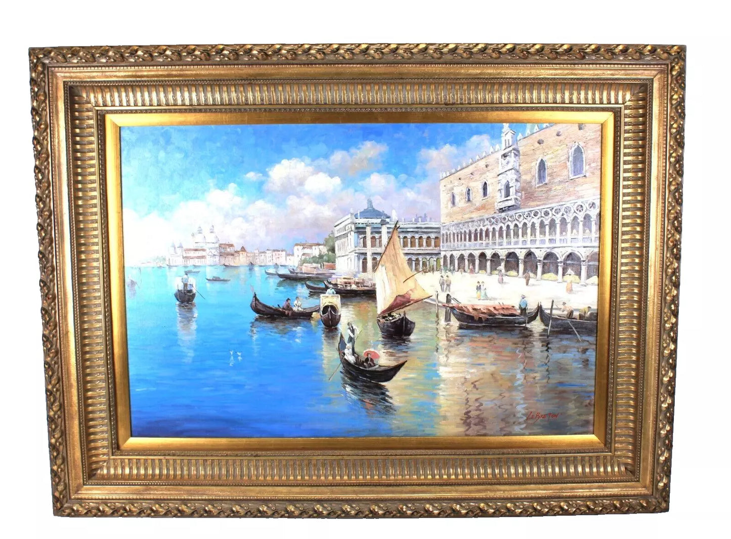 art-paysage-canal-venise-italie-gondole-peinture-huile-toile