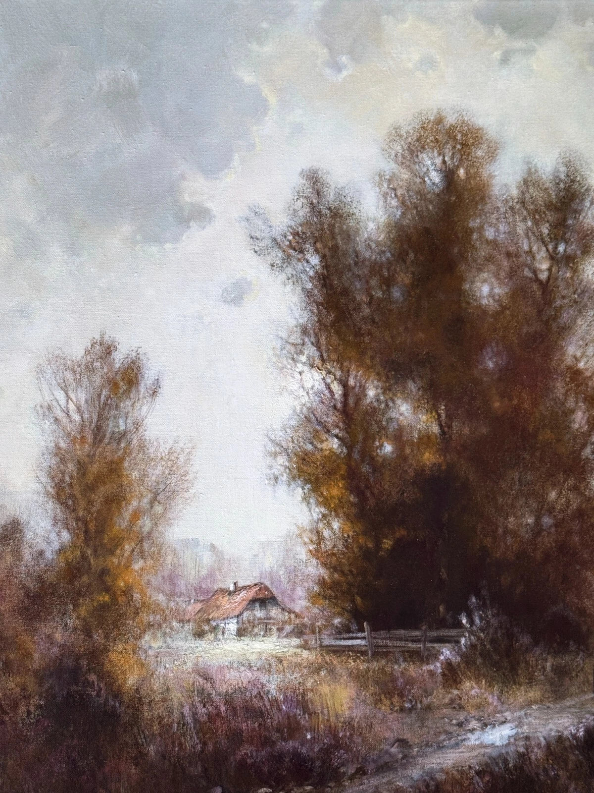 art-decoration-tableau-peinture-huile-toile-paysage-campagne-allemande