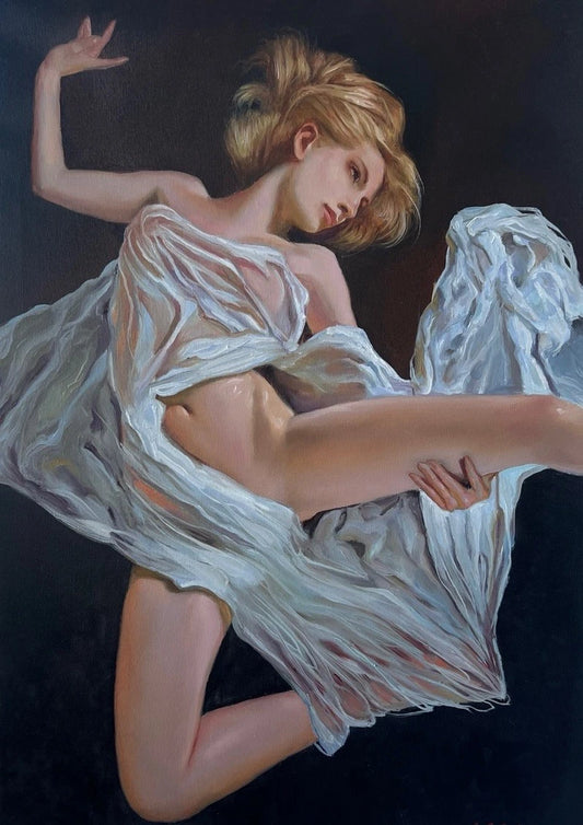 art-decoration-tableau-peinture-huile-toile-portrait-feminin-jeune-femme-nue