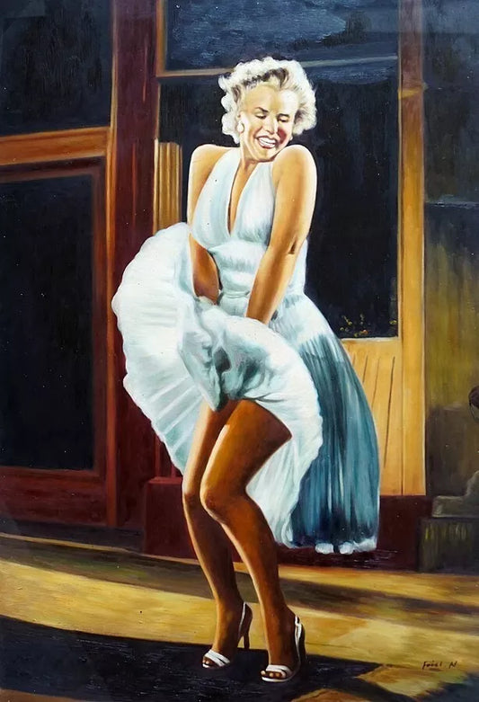 art-Peinture à l'huile Marilyn Monroe