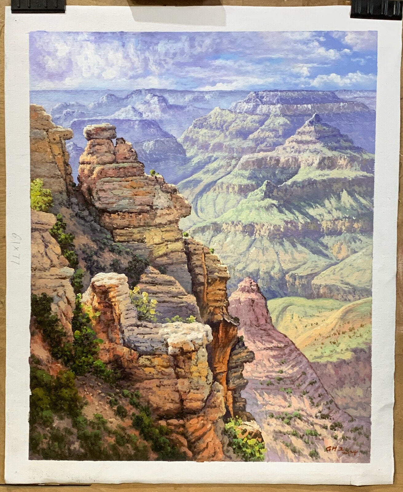 Reproduction d'art Gunnar Widforss Grand Canyon paysage peinture à l'huile