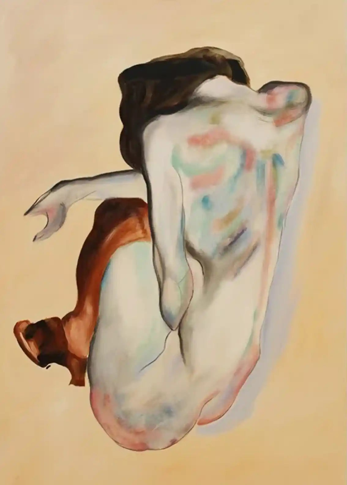 art-moderne-nue-femme-peinture-huile-toile-