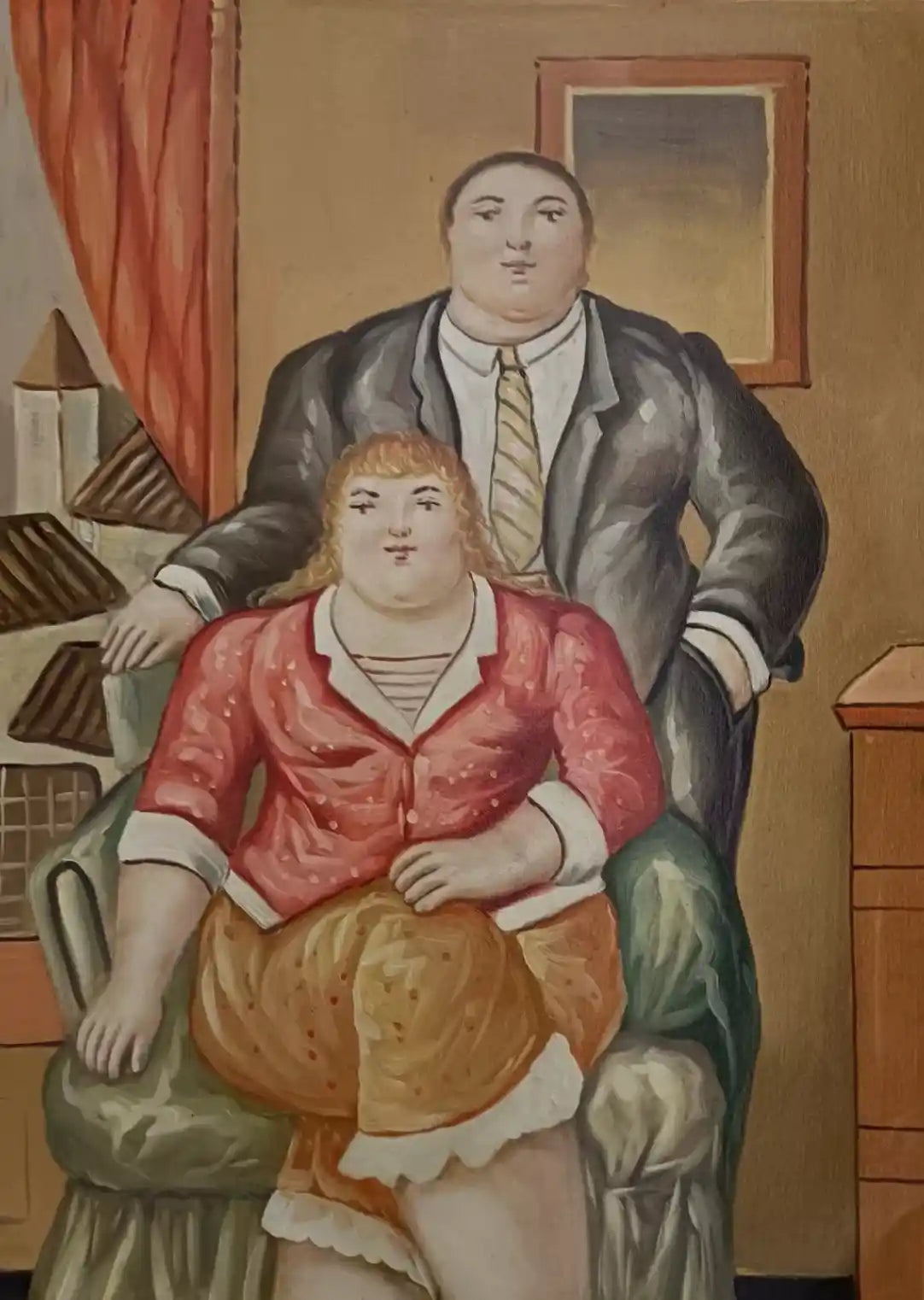 art-surréalisme-portrait-la famille-peinture-huile sur toile