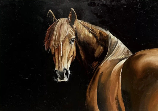 art-animal-cheval-peinture-huile-toile