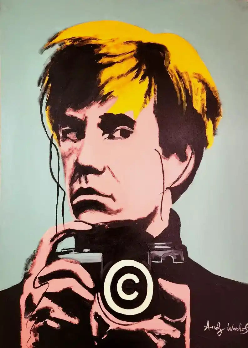 pop art-portrait-ANDY WARHOL-peinture-huile-toile