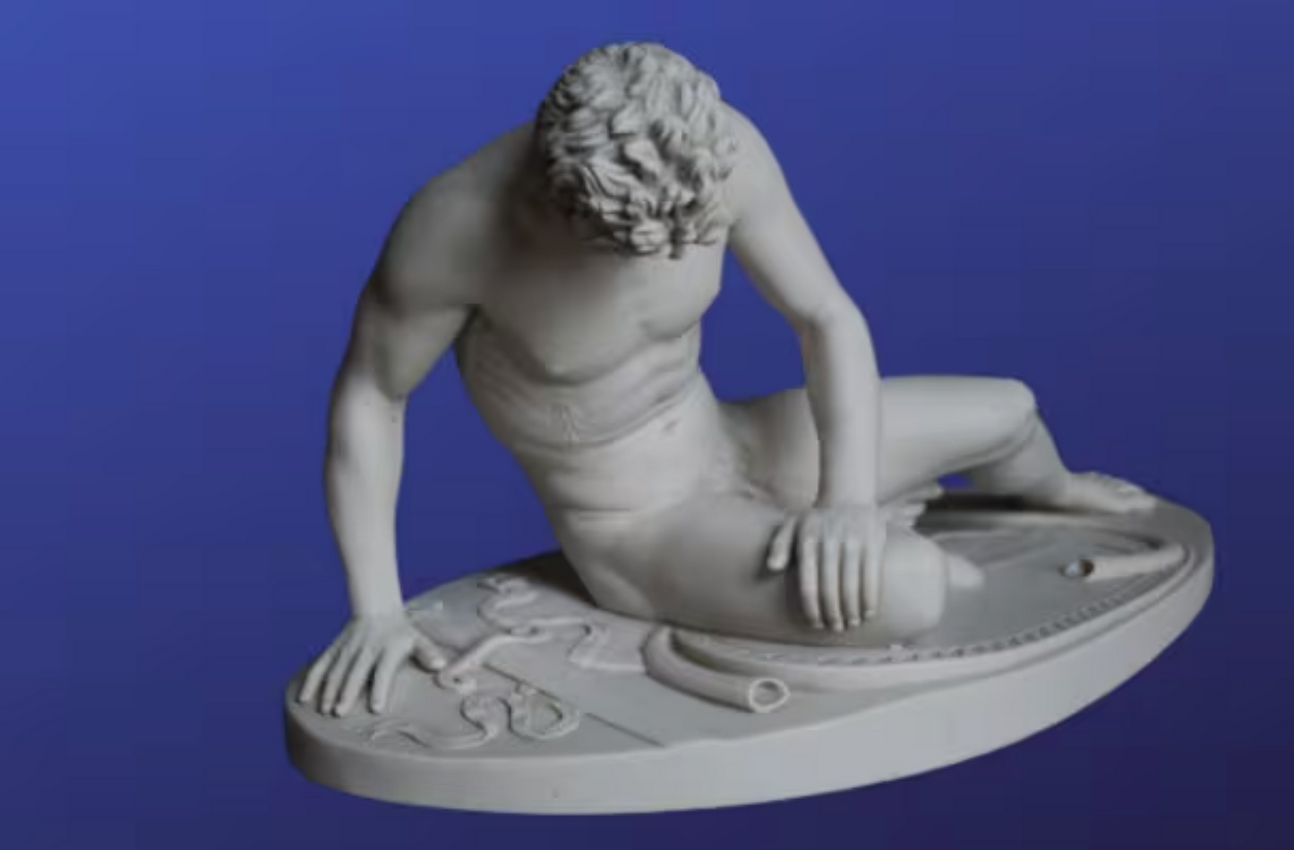 Figure of the dying Gaul W: 56cm (22")